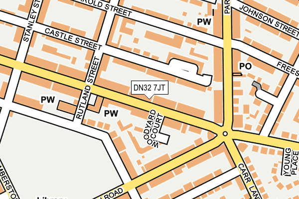 DN32 7JT map - OS OpenMap – Local (Ordnance Survey)