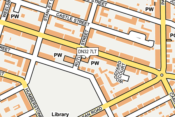 DN32 7LT map - OS OpenMap – Local (Ordnance Survey)