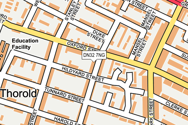 DN32 7NG map - OS OpenMap – Local (Ordnance Survey)