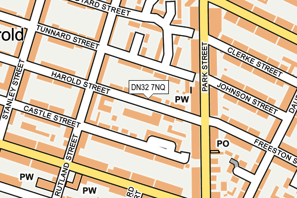 DN32 7NQ map - OS OpenMap – Local (Ordnance Survey)