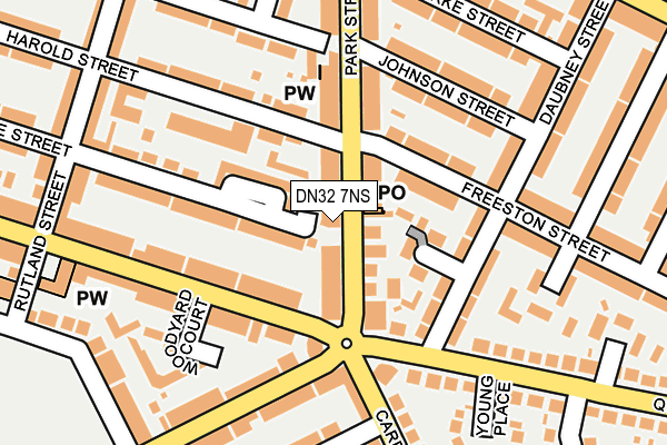 DN32 7NS map - OS OpenMap – Local (Ordnance Survey)