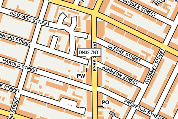 DN32 7NT map - OS OpenMap – Local (Ordnance Survey)