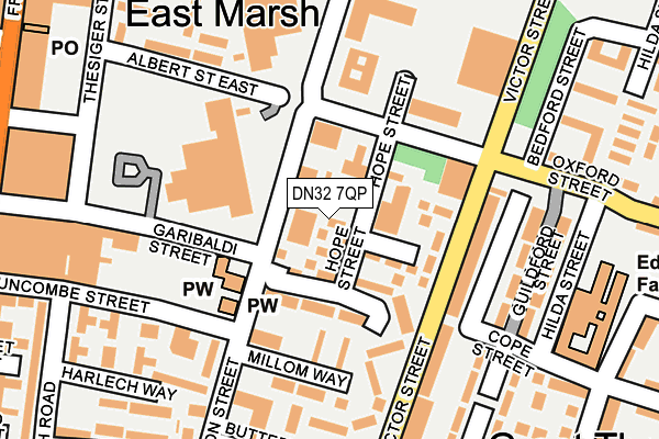DN32 7QP map - OS OpenMap – Local (Ordnance Survey)