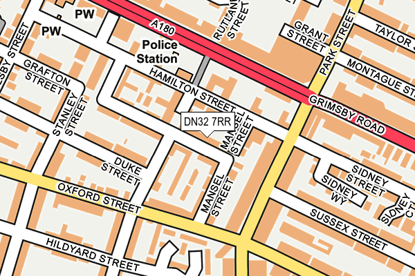 DN32 7RR map - OS OpenMap – Local (Ordnance Survey)