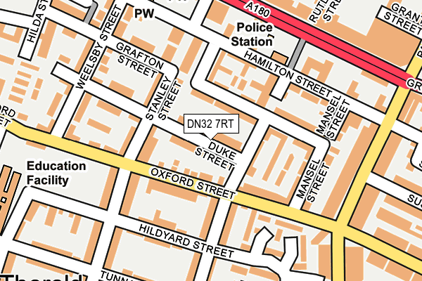 DN32 7RT map - OS OpenMap – Local (Ordnance Survey)