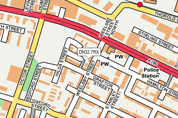 DN32 7RX map - OS OpenMap – Local (Ordnance Survey)