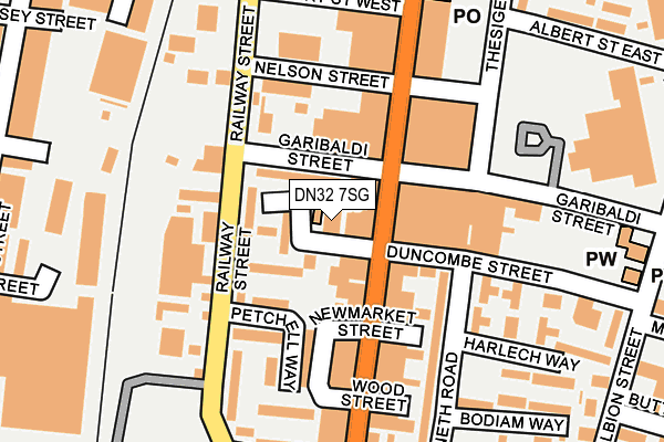 DN32 7SG map - OS OpenMap – Local (Ordnance Survey)