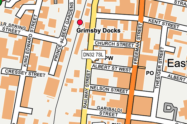 DN32 7SL map - OS OpenMap – Local (Ordnance Survey)