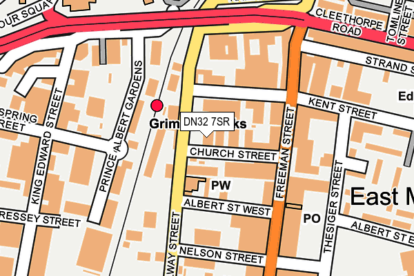 DN32 7SR map - OS OpenMap – Local (Ordnance Survey)