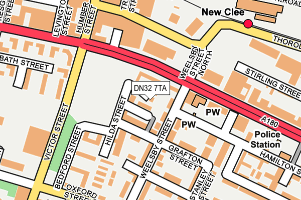 DN32 7TA map - OS OpenMap – Local (Ordnance Survey)