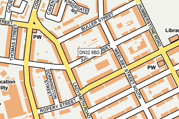 DN32 8BG map - OS OpenMap – Local (Ordnance Survey)