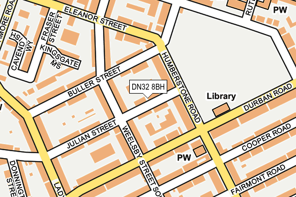 DN32 8BH map - OS OpenMap – Local (Ordnance Survey)