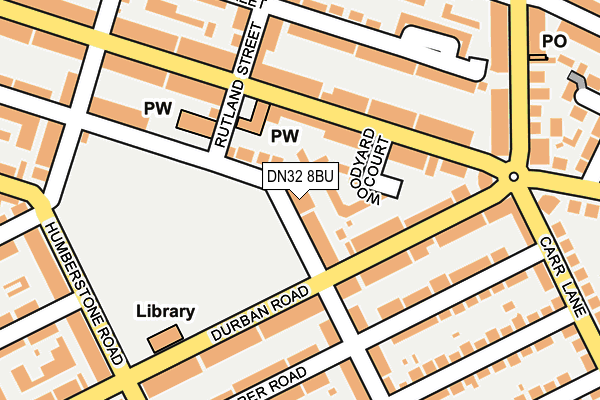 DN32 8BU map - OS OpenMap – Local (Ordnance Survey)