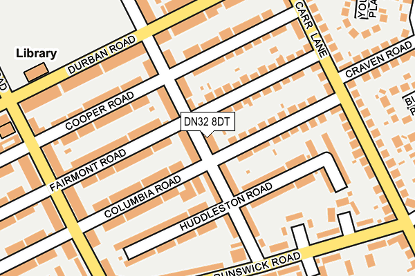 DN32 8DT map - OS OpenMap – Local (Ordnance Survey)