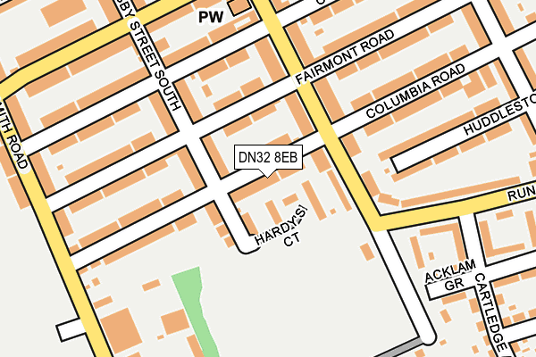 DN32 8EB map - OS OpenMap – Local (Ordnance Survey)