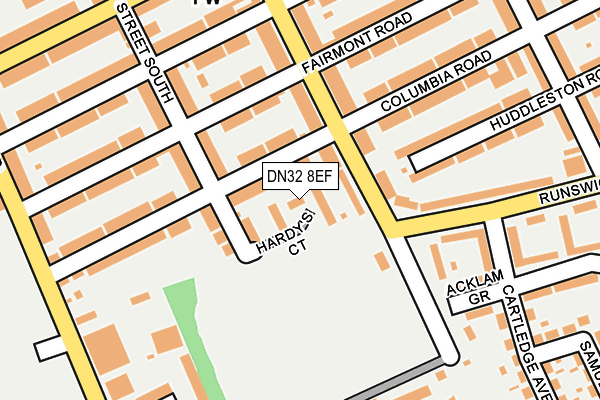 DN32 8EF map - OS OpenMap – Local (Ordnance Survey)