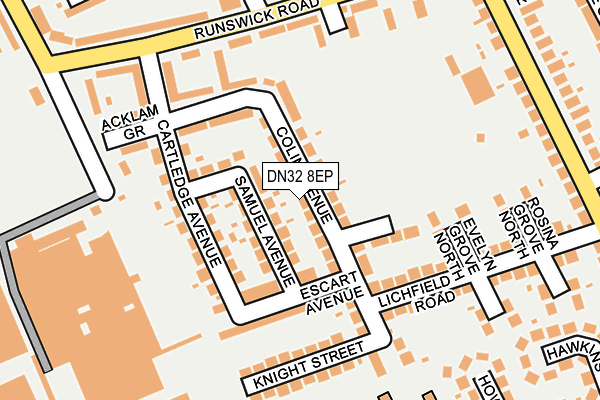 DN32 8EP map - OS OpenMap – Local (Ordnance Survey)