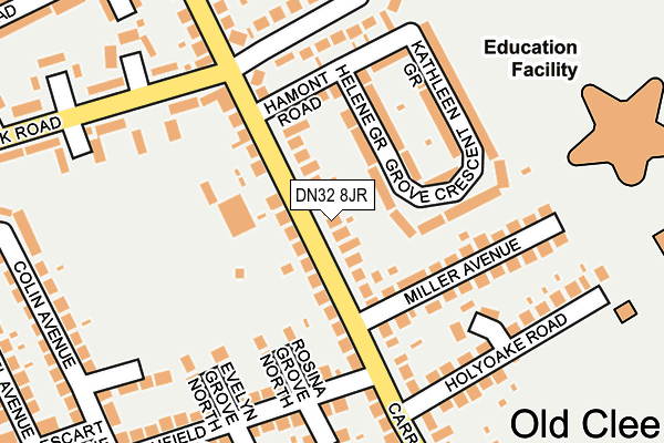 DN32 8JR map - OS OpenMap – Local (Ordnance Survey)