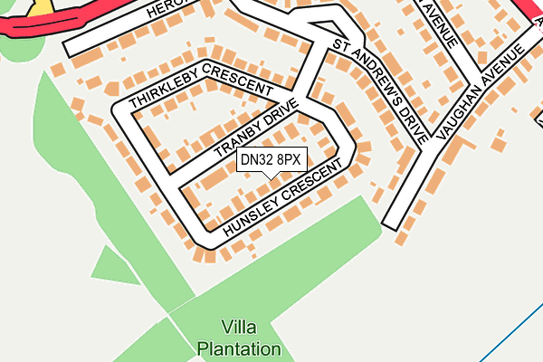 DN32 8PX map - OS OpenMap – Local (Ordnance Survey)