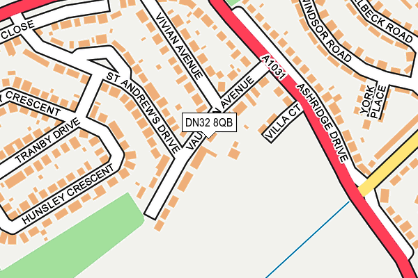 DN32 8QB map - OS OpenMap – Local (Ordnance Survey)