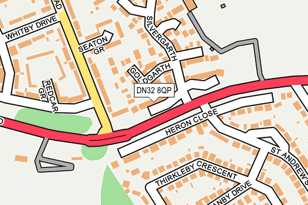 DN32 8QP map - OS OpenMap – Local (Ordnance Survey)