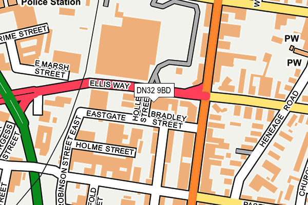 DN32 9BD map - OS OpenMap – Local (Ordnance Survey)