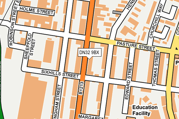 DN32 9BX map - OS OpenMap – Local (Ordnance Survey)