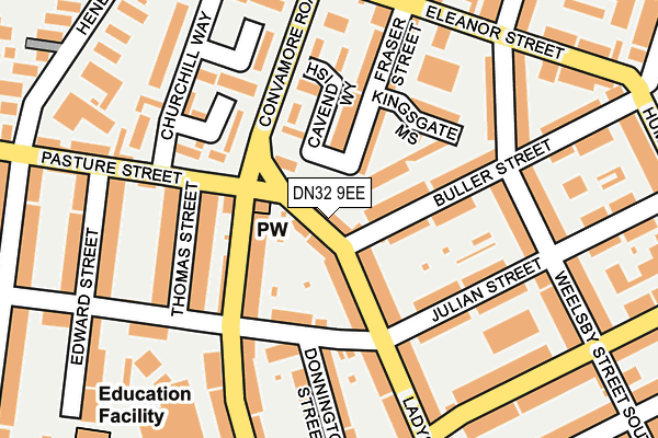 DN32 9EE map - OS OpenMap – Local (Ordnance Survey)
