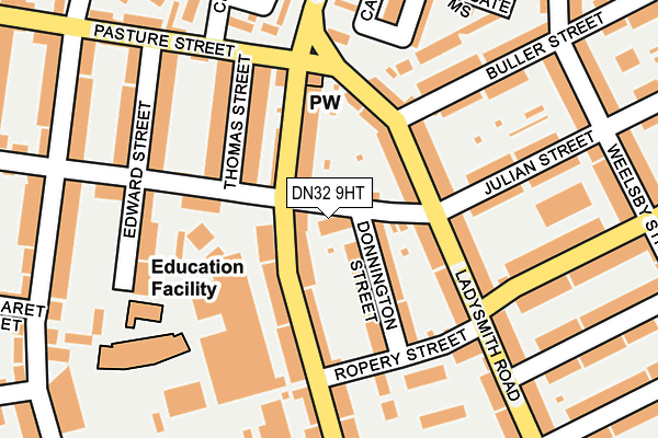 DN32 9HT map - OS OpenMap – Local (Ordnance Survey)