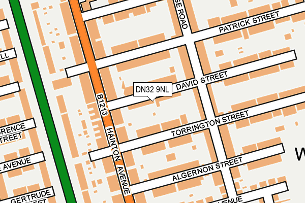 DN32 9NL map - OS OpenMap – Local (Ordnance Survey)