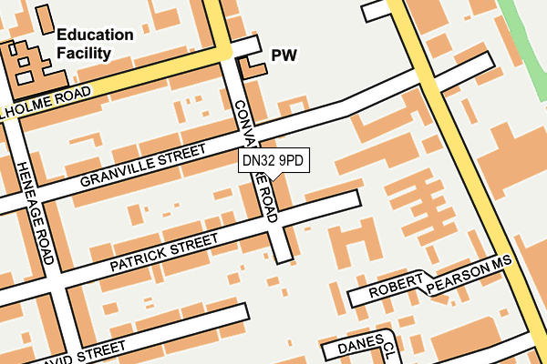 DN32 9PD map - OS OpenMap – Local (Ordnance Survey)