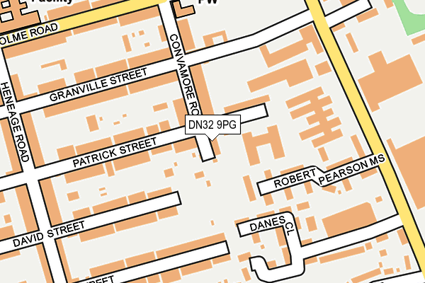 DN32 9PG map - OS OpenMap – Local (Ordnance Survey)