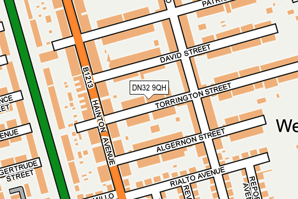 DN32 9QH map - OS OpenMap – Local (Ordnance Survey)
