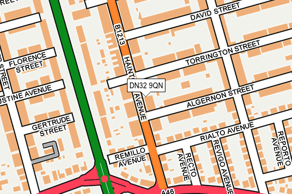 DN32 9QN map - OS OpenMap – Local (Ordnance Survey)