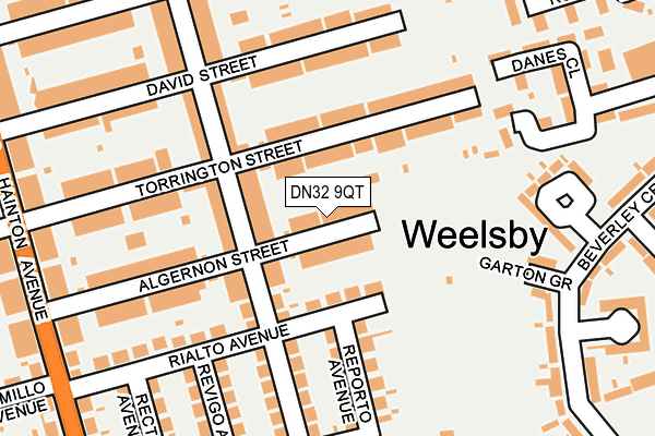 DN32 9QT map - OS OpenMap – Local (Ordnance Survey)