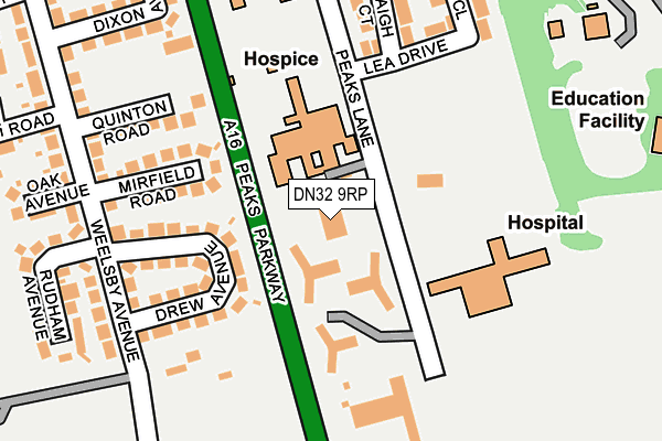 Map of ST ANDREWS HOSPICE (TRADING) LIMITED at local scale