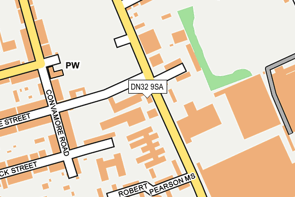 DN32 9SA map - OS OpenMap – Local (Ordnance Survey)
