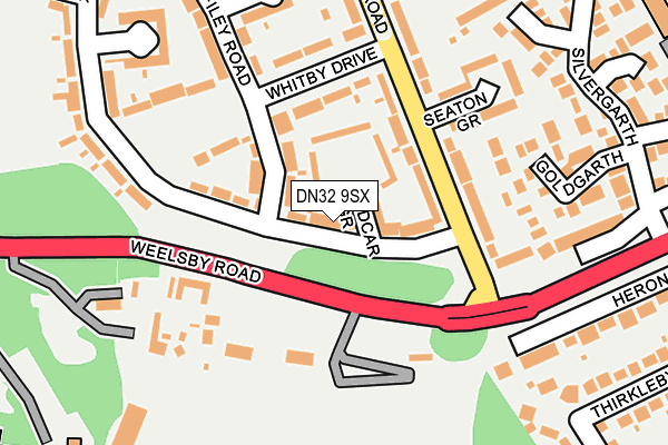 DN32 9SX map - OS OpenMap – Local (Ordnance Survey)