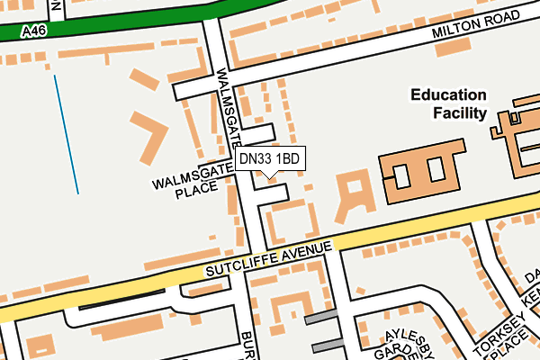 DN33 1BD map - OS OpenMap – Local (Ordnance Survey)