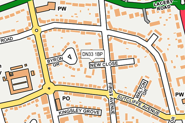 DN33 1BP map - OS OpenMap – Local (Ordnance Survey)