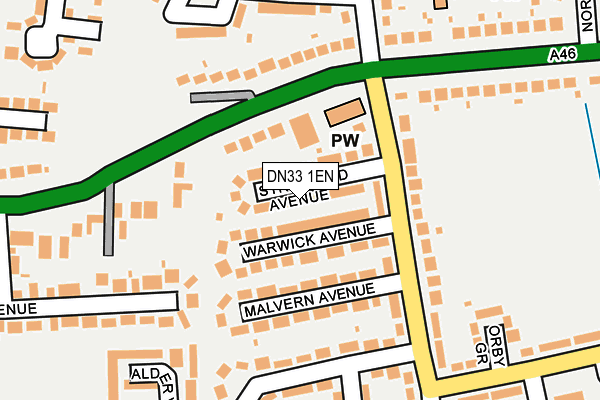 DN33 1EN map - OS OpenMap – Local (Ordnance Survey)