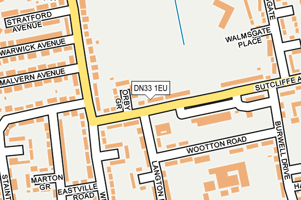 DN33 1EU map - OS OpenMap – Local (Ordnance Survey)