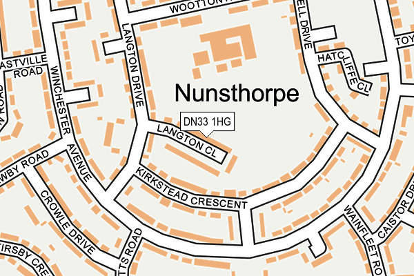 DN33 1HG map - OS OpenMap – Local (Ordnance Survey)