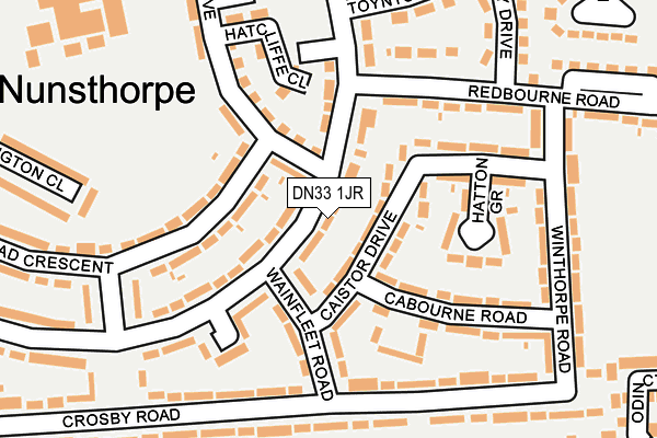 DN33 1JR map - OS OpenMap – Local (Ordnance Survey)