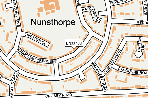 DN33 1JU map - OS OpenMap – Local (Ordnance Survey)