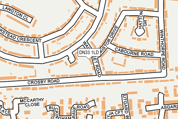 DN33 1LD map - OS OpenMap – Local (Ordnance Survey)
