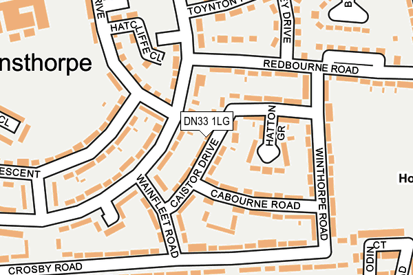 DN33 1LG map - OS OpenMap – Local (Ordnance Survey)
