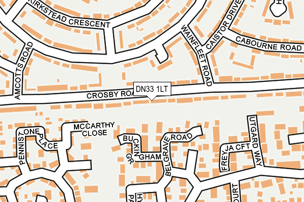 DN33 1LT map - OS OpenMap – Local (Ordnance Survey)
