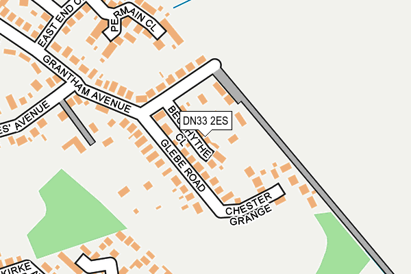 DN33 2ES map - OS OpenMap – Local (Ordnance Survey)