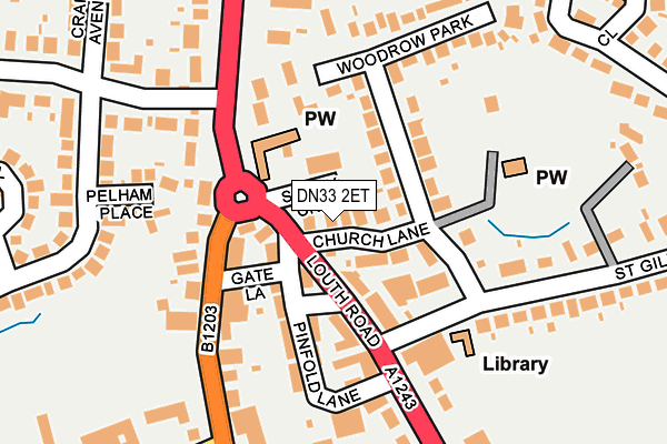 DN33 2ET map - OS OpenMap – Local (Ordnance Survey)